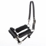 Licol pour cheval fausse fourrure kavalkade foal star full 0 mixte noir