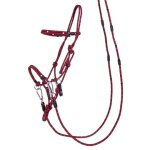 Licol ethologique multifonctionnel qhp full mixte rouge