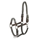 Licol nylon - cuir pour cheval schockem�ehle memphis safety