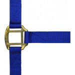 Licol nylon norton doubl cuir - couleur : bleu taille cheval