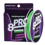 Ligne de p�che tress�e pro8 s�rie 114, ligne de p�che en soie tress�e pe 0. 6 - 6. 0, vert fruit, accessoires ...