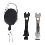 Ligne de pche portable rtractable tirer boucle ciseaux cutter multifonctionnel cravate rapide noeud ...