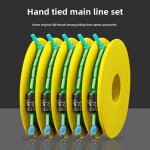 Ligne de p�che en soie verte et jaune en gros ligne principale pour la p�che a la ligne et a la ligne ...