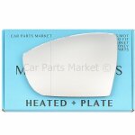 Linke seite weitwinkel fl�gel spiegel glas f�r ford kuga 2008 - 2019 w�rme + platte