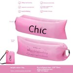 Lit de camp portable pour une personne couleur rose chic double face matelas gonflable pour le camping ...
