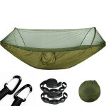 Lit d'extrieur portable avec moustiquaire, lit suspendu en tissu parachute haute rsistance #d
