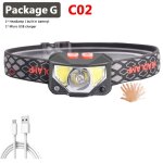 Litwod xp - g q5 5000lm capteur de mouvement du corps int�gr� dans la batterie mini rechargeable v�lo ...