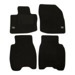 Logo tapis de sol noir velours sur mesure pour honda civic 3 - 5d 2006 - 2011, 4pcs, ajustement prcis, ...