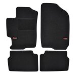Jj automotive logo tapis de sol noir velours sur mesure pour mazda 6 2002 - 2007, 4pcs, renforce dans ...