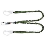 Longe fourche en sangle elastique 1, 50 m avec absorbeur d'�nergie et mousquetons - kratos safety