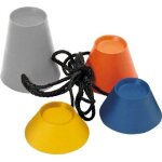 Longridge pack de 4 tees caoutchouc jumbo golf rouge / orange / bleu / jaune