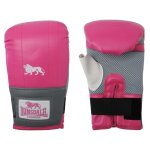 Lonsdale gants d'entra�nement de coup rose et gris l / xl