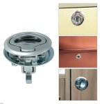 Loquet de bateau en aluminium, 2 pices, 2 pouces 50mm, poigne de levage pour trappe de bateau