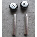 Loquets de porte 8 ball blanc (x2) auto universel billard