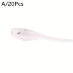 Lot de 10 a 20 leurres de p�che souples en silicone, mini app�t artificiel a queue double couleur, swimbait, ...