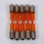Lot 10 ampoule lampe orange clignotant 12v 21w culot bax9s ergots d�cal�s moto