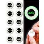 Lot de 10 autocollants lumineux absorbant les chocs pour portire de voiture blanc