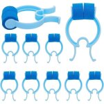 Lot de 10 pinces nasales bleues, pinces nasales de natation, pinces nasales en mousse, pour les urgences ...