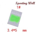 Lot de 100 perles lumineuses pour la p�che en mer, accessoires pour leurres, boules flottantes rondes ...