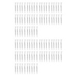 Lot de 100 tees de golf professionnels blancs de 83 mm, accessoires d'entra�nement au golf