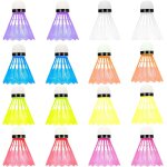 Lot de 12 volants de badminton color�s - 8 couleurs au total - 6 couleurs au hasard - volant adapt� pour ...