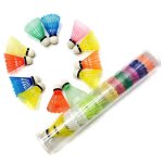 Lot de 12 volants de badminton portables en plastique pour entra�nement, fournitures de sports de plein ...