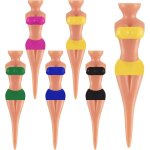 Lot de 15 tees de golf en plastique pour femme, 76 mm, tees de golf pour femmes, accessoires d'entranement ...