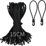 Lot de 15 tendeurs elastiques avec crochets 15 cm, sandow elastique, tendeur de bâche corde elastique ... Lot de 15 tendeurs elastiques avec crochets 15 cm, sandow elastique, tendeur de bâche corde elastique ...