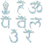 Lot de 16 autocollants de fentre yoga, 8 styles, grands autocollants de fentre arc - en - ciel, film ...