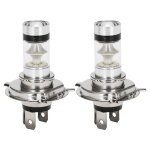 Lot de 2 ampoules led h4 9003 hb2 pour phares de vlo, feux de croisement et de route, 6 500 k