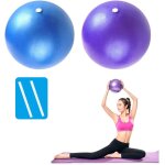 Lot de 2 balles de pilates souples, core balance petit ballon d'exercice anti - eclatement de 23 cm avec ...