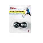 Lot de 2 balles wilson staff squash 2 points jaune