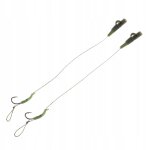 Lot de 2 bas de ligne pour la pêche a la carpe, prêts a l'emploi, 8 brins Lot de 2 bas de ligne pour la pêche a la carpe, prêts a l'emploi, 8 brins