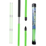 Lot de 2 btons d'alignement de golf, 122, 5 cm btons d'aide a l'entranement de golf avec tube de rangement, ...