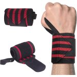 Lot de 2 bracelets pour halt�rophilie, fitness, entra�nement, salle de sport, boucle de pouce extensible, ...