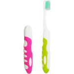 Lot de 2 brosses �� dents de voyage pliantes et souples pour voyage, camping, randonn��e