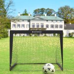 Lot de 2, cage de football pour enfants, pliable, filet de football, montage rapide, pour jardin, cours, ...