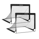Lot de 2 cage de football pour enfants pliable filet de football montage rapide pour jardin cours cadre ...