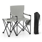Lot de 2 chaises de camping pliables avec table d'appoint 83 x 55 x 91 cm confort sup�rieur style moderne ...