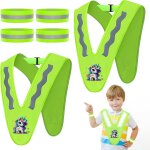 Lot de 2 gilets de sécurité réfléchissants en forme de v pour enfant - jaune - gilet de sécurité pour ... Lot de 2 gilets de sécurité réfléchissants en forme de v pour enfant - jaune - gilet de sécurité pour ...