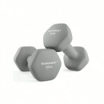 Lot de 2 haltres, 2 x 5 kg, haltres hexagonaux avec surface en vinyle, pour exercice, entranement, ...