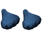 Housse imperm�able pour selle de v�lo avec cordon de serrage, pack de 2 bleu