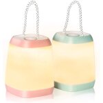 Lot de 2 lampes de camping a led portables, lanterne de tente a led, 3 modes pour la randonn�e, le camping, ...