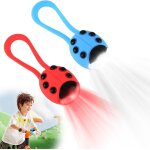 Lot de 2 lumires led etanches ipx5 pour sac a dos de poussette, lumire led d'avertissement avec 3 modes ...