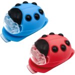 Lot de 2 lumières led en silicone pour vélo de montagne, eclairage avant et arrière avec clip de lumière ... Lot de 2 lumières led en silicone pour vélo de montagne, eclairage avant et arrière avec clip de lumière ...