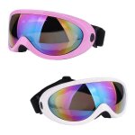 Lot de 2 lunettes de ski monocouche, sans antibue
