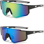 Lot de 2 lunettes de soleil pour le sport, le vlo, le vent, les lunettes rapides rave, ultra lgres, ...