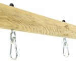Lot de 2 mousquetons pour portique m�tal gris