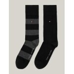 Lot de 2 paires de chaussettes classics rayes th men rugby sock 2p / black - 43 - 46