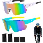 Lot de 2 paires de lunettes de cyclisme polarises avec protection uv400 - coupe - vent - pour homme ...